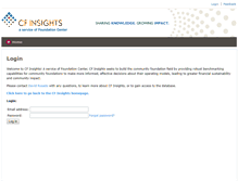 Tablet Screenshot of db.cfinsights.org